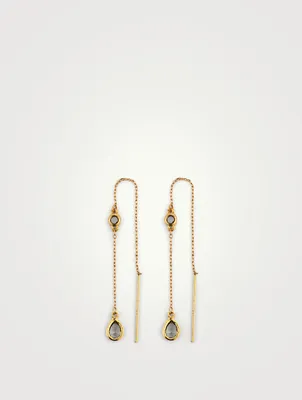 Encrusted Chain Earrings