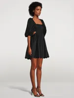 Mae Linen Cut-Out Mini Dress