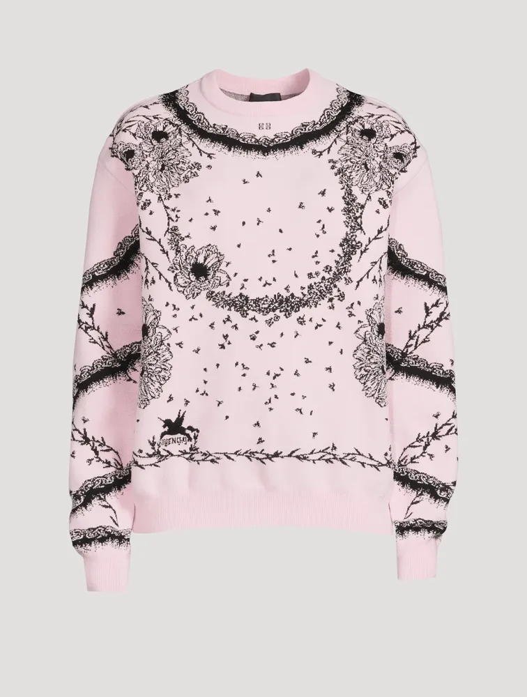 Flower Jacquard Sweater