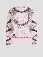 Flower Jacquard Sweater