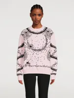 Flower Jacquard Sweater