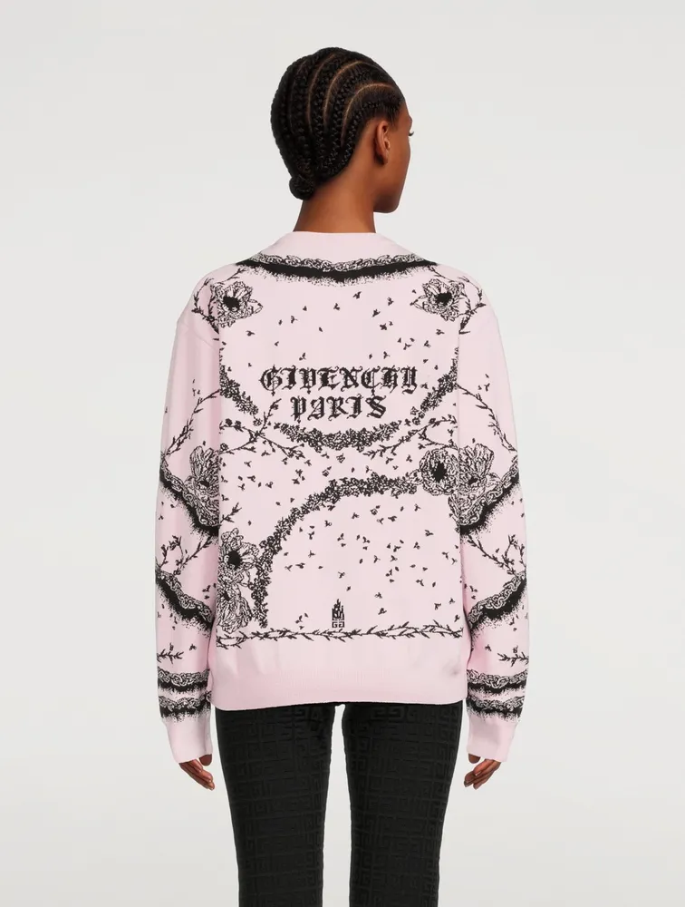 Flower Jacquard Sweater