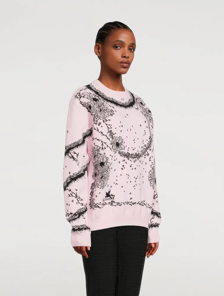 Flower Jacquard Sweater