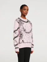 Flower Jacquard Sweater