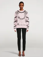 Flower Jacquard Sweater