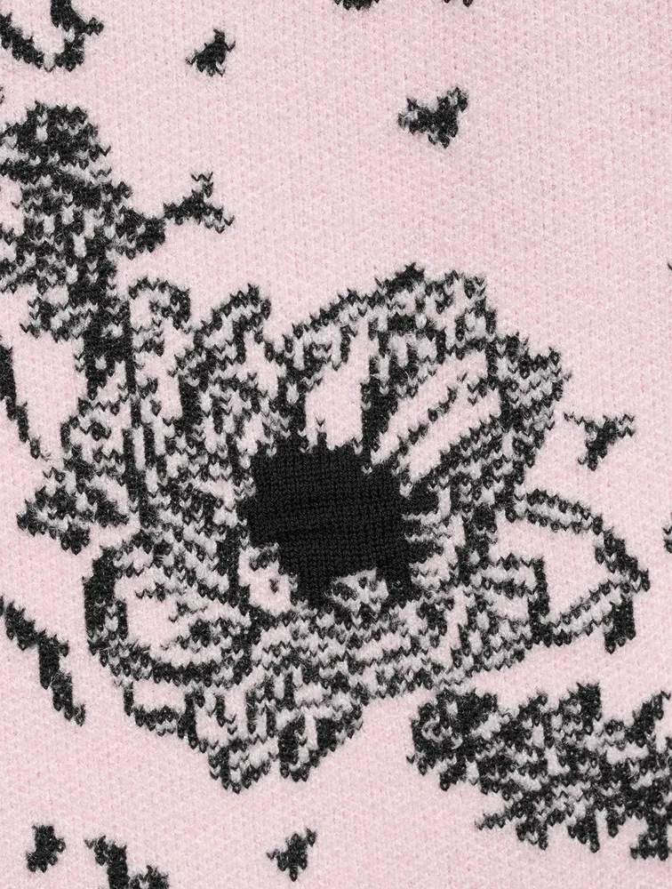 Flower Jacquard Sweater