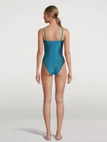 Cassia Double Ring Cutout One-Piece Swimsuit