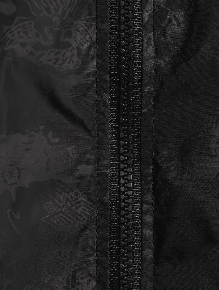 Nylon Jacket Tiger Camo Print
