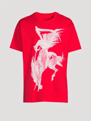 Oversized T-Shirt With Gothic Logo