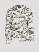 Wool Sweater With Gothic Logo