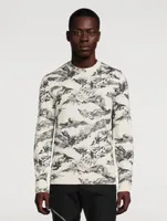 Wool Sweater With Gothic Logo