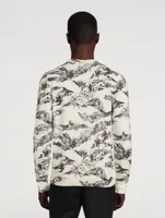Wool Sweater With Gothic Logo
