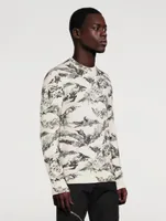 Wool Sweater With Gothic Logo