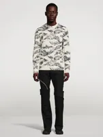 Wool Sweater With Gothic Logo