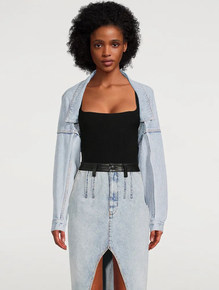 Denim Bolero Jacket