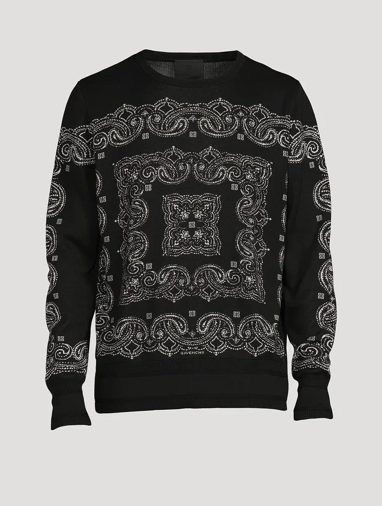 Wool-Blend Jacquard Sweater