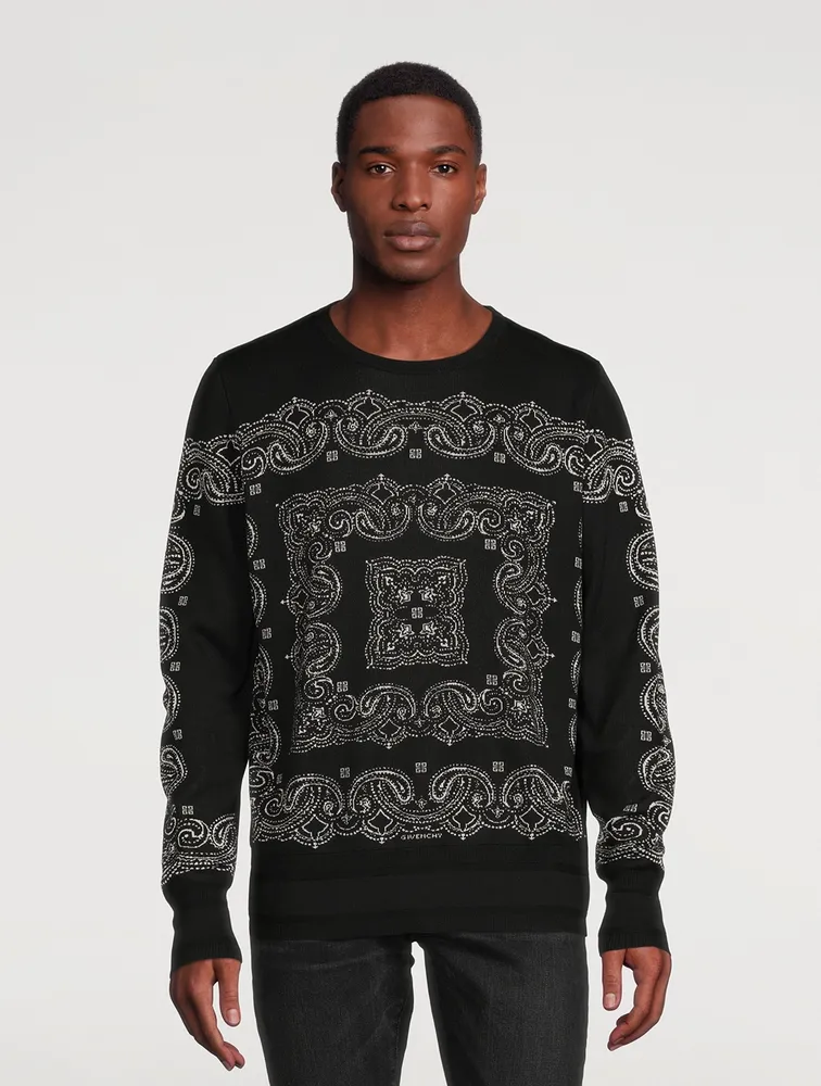 Wool-Blend Jacquard Sweater