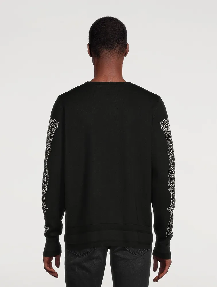 Wool-Blend Jacquard Sweater