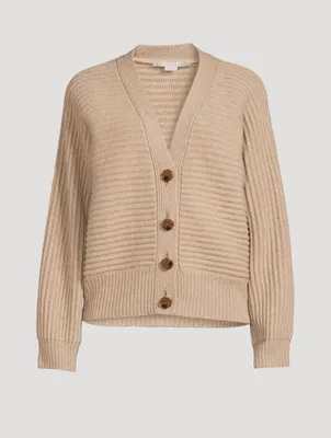 Cashmere And Wool V-Neck Cardigan