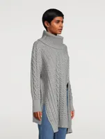 Aran Stitch Cape Sweater