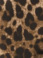 Charmeuse Crop Top Leopard Print