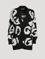 Intarsia Wool And Cashmere Cardigan