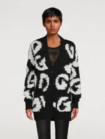 Intarsia Wool And Cashmere Cardigan