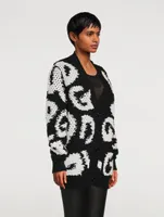 Intarsia Wool And Cashmere Cardigan