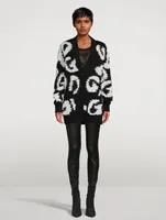 Intarsia Wool And Cashmere Cardigan