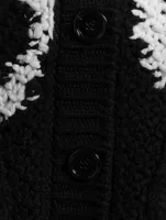 Intarsia Wool And Cashmere Cardigan