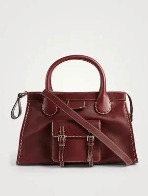 Medium Edith Leather Satchel