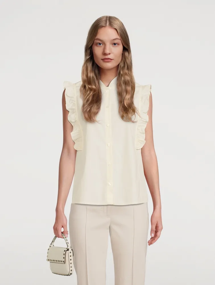 Marthy Cotton Sleeveless Shirt