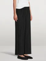 Uma Pleated Wide-Leg Pants