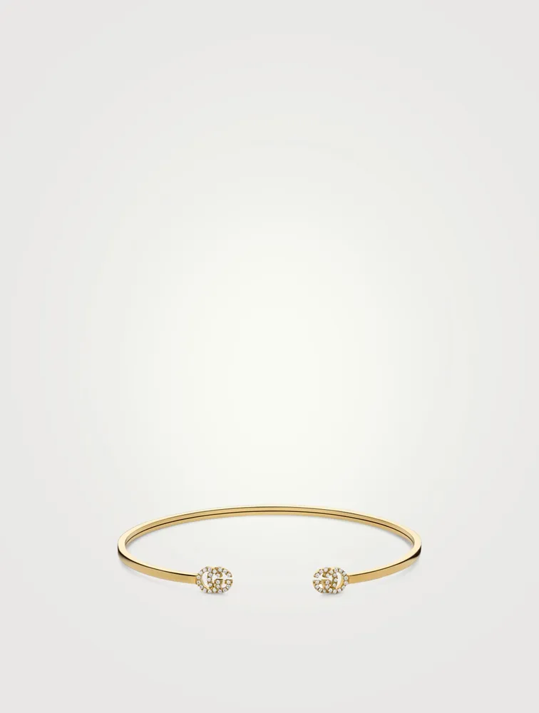 GG Running 18K Gold Cuff Bracelet