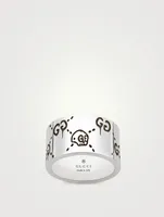 GucciGhost Silver Ring