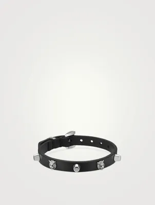 Leather Bracelet With Studs