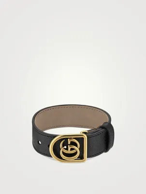 Leather Cuff With Logo