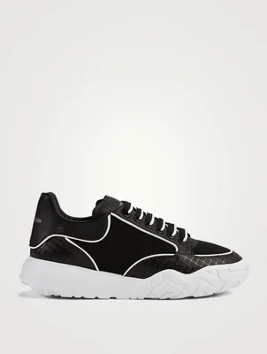 Court Mesh Sneakers With Piping
