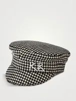 Baker Boy Cap Houndstooth Check