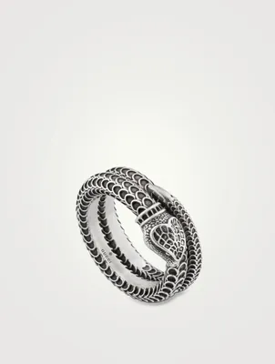 Gucci Garden Silver Snake Ring