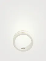 Icon Zirconia And 18K Gold Ring