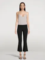 Beca Stretch Wool Crop Flared Pants