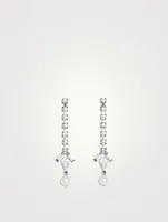 Drop Earrings With Faux Pearls And Crystals