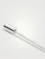 9g Cable Bracelet With Vertical Guilloché Clasp