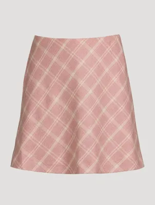 Keira Wool-Blend Mini Skirt