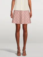 Keira Wool-Blend Mini Skirt