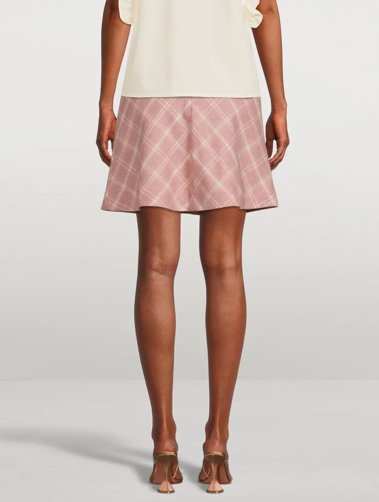 Keira Wool-Blend Mini Skirt