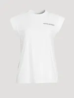 Padded-Shoulder Logo T-Shirt