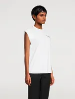 Padded-Shoulder Logo T-Shirt