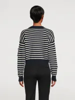 Wool And Cotton Crochet Patch Sweater